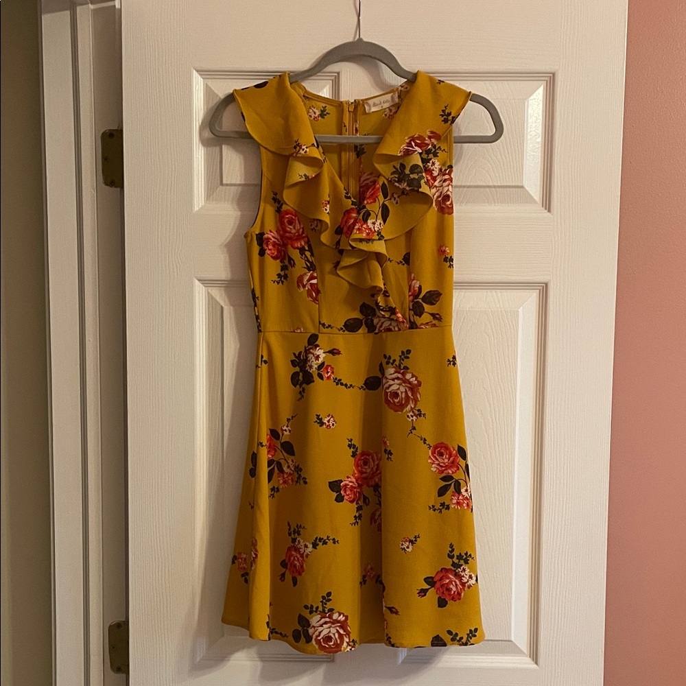 Altar'd State Yellow Floral Dress